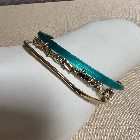 Alexis Bittar Thin Bangle Bracelet Set of 3 - Picture 2 of 6